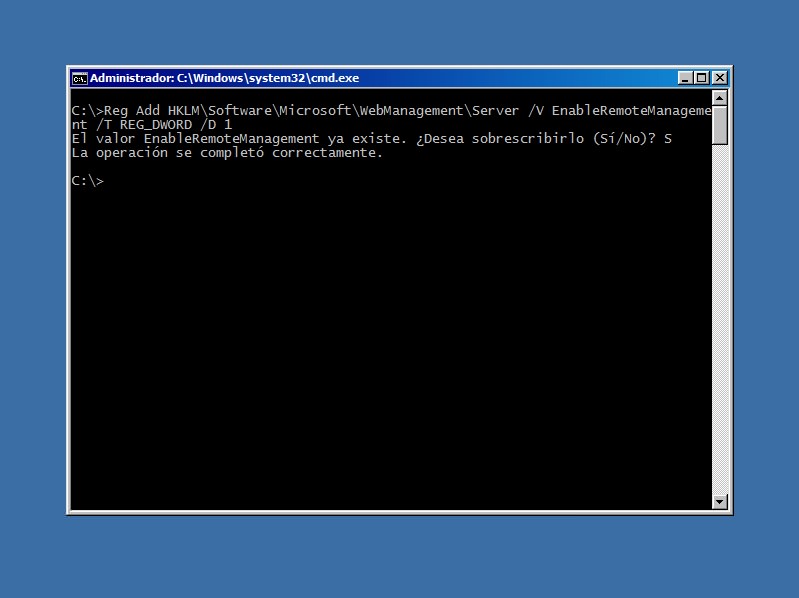 Construir un servidor web con IIS7.5 Server Core